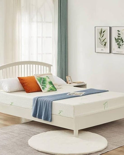 Full Mattress, 8 Inch Memory Foam Mattress with Breathable Bamboo Cover, Medium Firm Gel Mattress for Bunk Bed, Trundle Bed, CertiPUR-US Certified - LeafyLoom