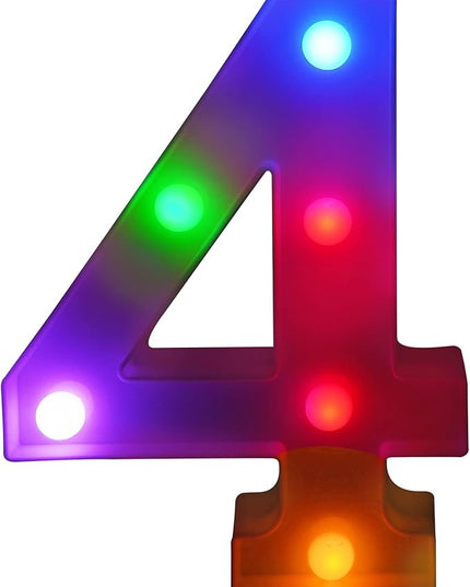 Letter LED Lights, 16 Colors Changing LED Marquee Letter Lights, Dimmable Night Lights for Wedding, Birthday, Holiday, Party, Bar, Christmas Decoration,Dorm Room Decor-Multicolor 4 - LeafyLoom
