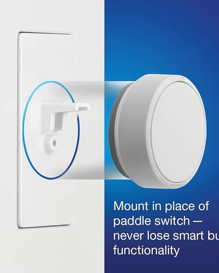 Lutron Aurora Wallplate Bracket For Paddle/Decorator Switch | For use with Aurora Smart Bulb Dimmer | L-AWALL1-WH | White Lutron