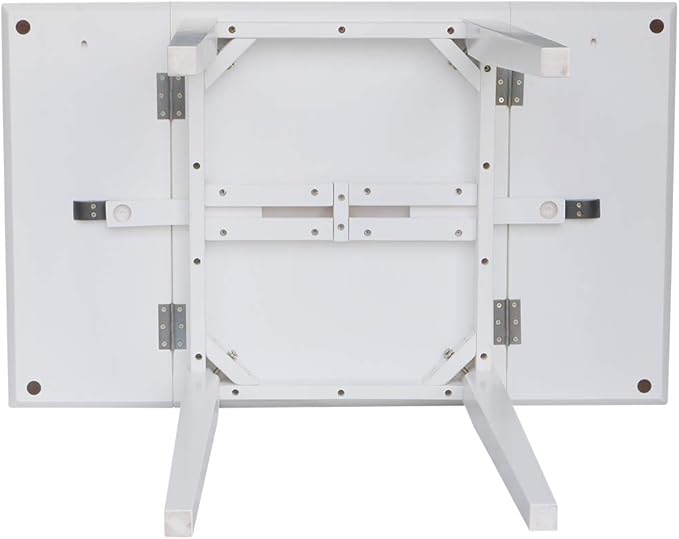 International Concepts Small Dropleaf Dining Table, White - LeafyLoom
