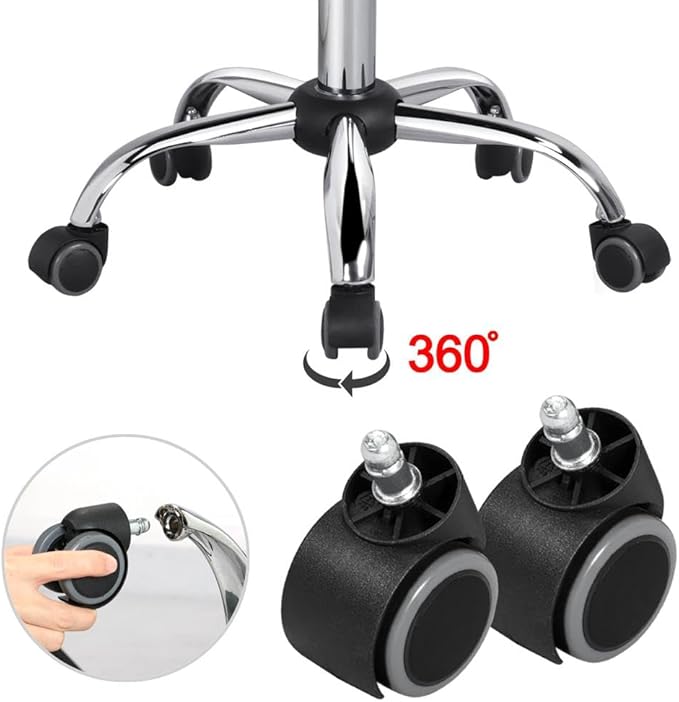 Yaheetech Adjustable Task Chair PU Leather Low Back Ribbed Armless Swivel Black Desk Chair Office Chair Wheels, Black - LeafyLoom