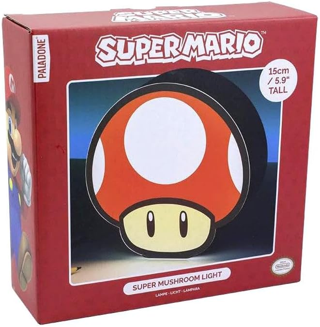 Paladone Super Mario Box Light Super Mushroom 15 cm - LeafyLoom