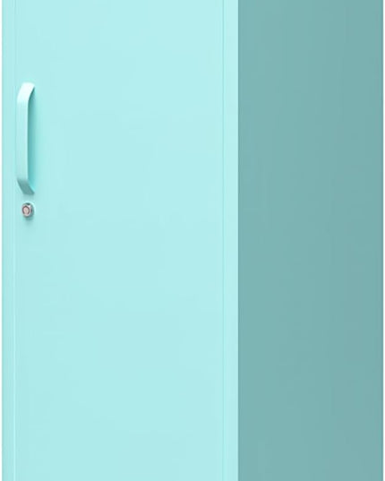 Novogratz Cache Single Metal Locker Storage, Mint Cabinet - LeafyLoom