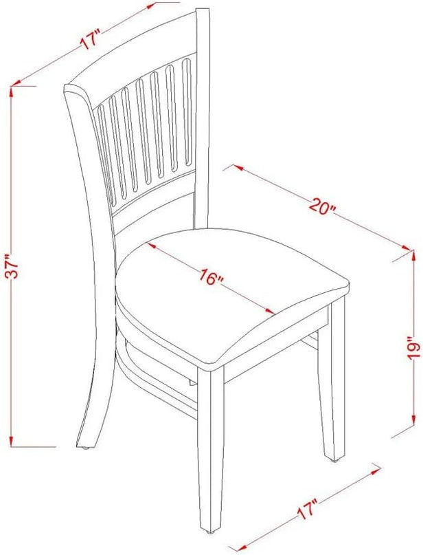 East West Furniture Norden 5 Piece Modern Set includes a Rectangle Wooden Table with Dropleaf and 4 Fabric Dining Room Chairs, 30x48 Inch, Linen White - LeafyLoom
