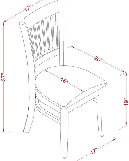 East West Furniture NFVA5-BLK-C 5 Piece Modern Dining Set Includes a Rectangle Wooden Table with Butterfly Leaf and 4 Linen Fabric Upholstered Chairs, 32x54 Inch - LeafyLoom