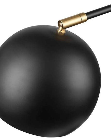 Globe Electric Novogratz x 65785 Charlotte 18" Table Lamp, Matte Black, Brass Accents - LeafyLoom