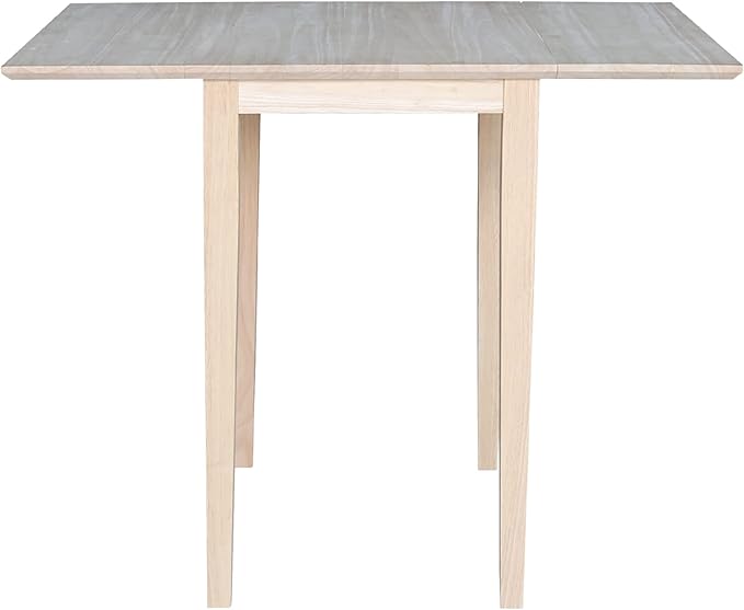 International Concepts Small Drop-leaf Table, Unfinished - LeafyLoom