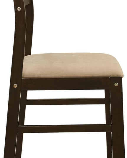 NicBex Small Dining Table for 2 Breakfast Nook Table Set Modern 3-Piece Dining Set with Drop Leaf for Breakfast Nook, Living Room, Small Space, Easy Assembly, Cappuccino - LeafyLoom