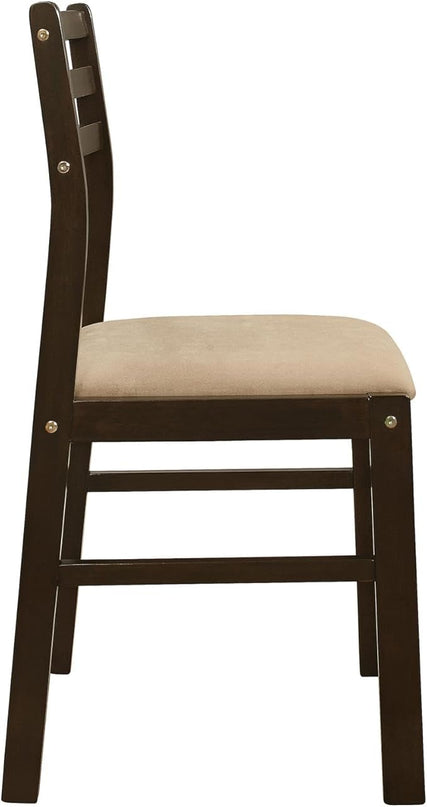 NicBex Small Dining Table for 2 Breakfast Nook Table Set Modern 3-Piece Dining Set with Drop Leaf for Breakfast Nook, Living Room, Small Space, Easy Assembly, Cappuccino - LeafyLoom