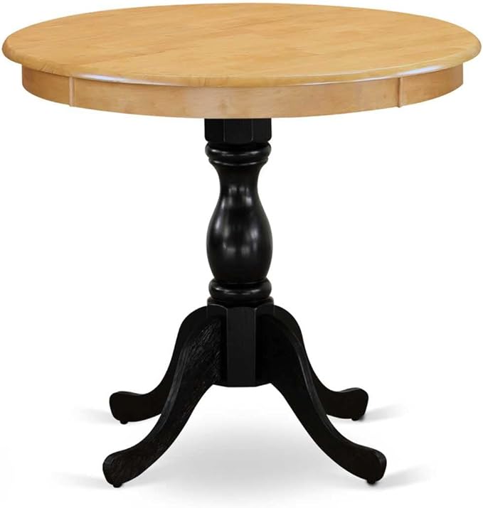 East West Furniture Dining Table, 36x36 Inch, AMT-OBL-TP - LeafyLoom
