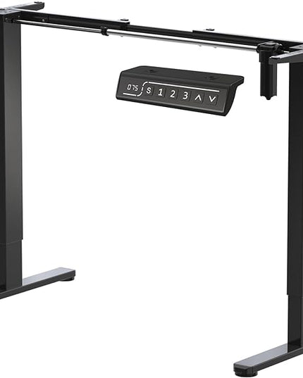 JOYSEEKER Electric Standing Desk Frame Workstation,Stand up Desk legs Height Adjustable,Ergonomic Sit Stand Desk Base for 39 to 63 inch Table Tops,Black - LeafyLoom