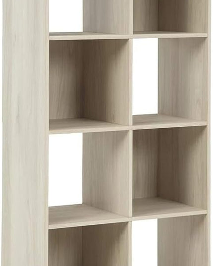 Signature Design by Ashley Socalle Modern 8 Cube Storage Organizer or Bookcase, Whitewash - LeafyLoom