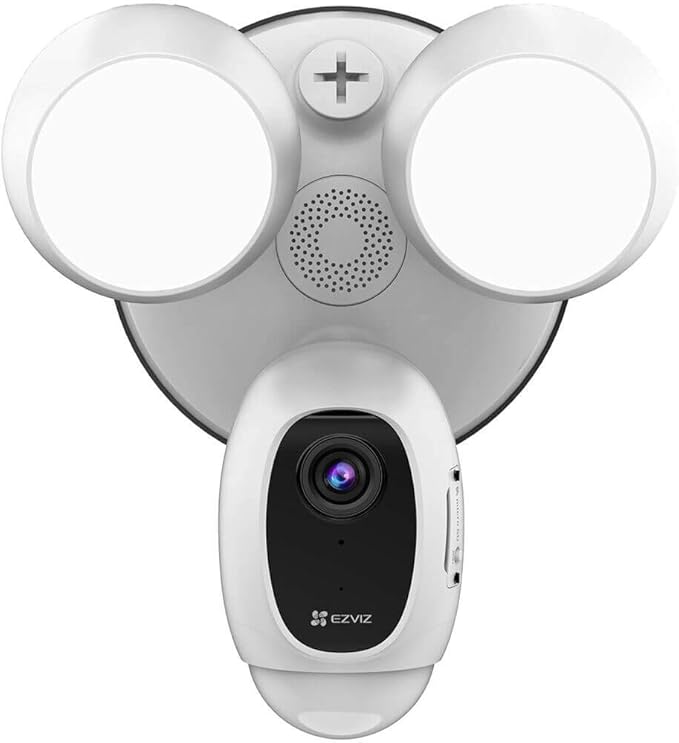 EZVIZ Floodlight Security Camera WiFi 1080P, Motion-Activated Enhanced with PIR&H265, Floodlight&Siren Alarm, Starlight Color Night Vision, Two-Way Audio, Weather Proof (LC1C) EZVIZ