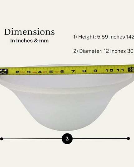 LIGHTACCENTS Alabaster White Glass Lamp Shade Replacement for Floor Lamp - Lamp Shade for Floor Lamps with Medium Base E26 Socket- Floor Lamp Shade - Floor Lamp Replacement Glass (White Marble) - LeafyLoom