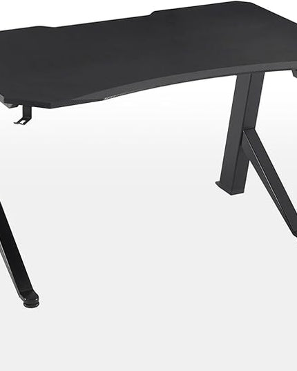STARY Electric Memory Preset 48 x 24 Inches Adjustable Height Computer Workstation Sit Stand Home Office Desk with Splice Board, 4824, Black Desktop/Black Frame with Storage Shelf - LeafyLoom
