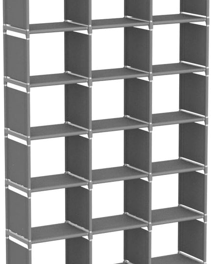 Mavivegue Bookshelf,18 Cube Storage Organizer,Extra Large Book Shelf Organizer,Tall Bookcase Shelf,Book Cases/Shelves,Grey Cube Shelf,Cubbies Closet Shelves for Bedroom,Living Room,Home,Office - LeafyLoom