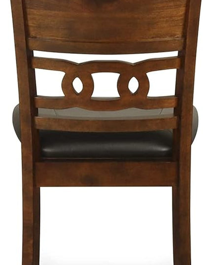 New Classic Furniture Gia Dining Chairs, Set of 2, Brown - LeafyLoom