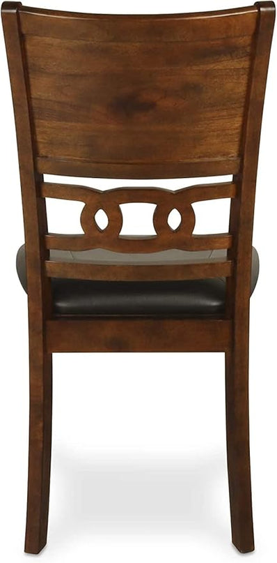 New Classic Furniture Gia Dining Chairs, Set of 2, Brown - LeafyLoom