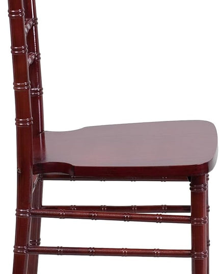 Flash Furniture HERCULES Series Mahogany Wood Chiavari Chair - LeafyLoom