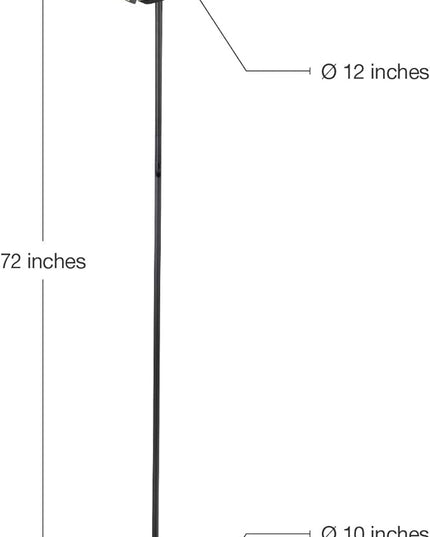 Brightech Halo Split Modern Bright LED Torchiere Floor Lamp for Offices - Dimmable, Tall Standing Lamp for Living Room or Bedroom - Adjustable Light w/Rotating Angles - Jet Black - LeafyLoom