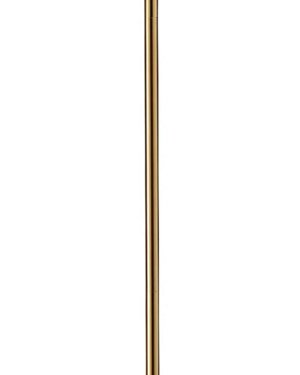 O’Bright Ted - Drum Shade Standing Lamp, Pull Chain Switch, E26 Socket, Modern Minimalist Design, Simple Floor Lamp for Living Room, Bedroom, Office, Antique Brass - LeafyLoom