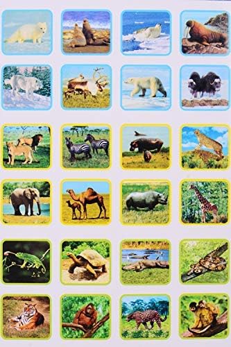 Georgie Porgy Children Projector Toys Educational Science Set Wall Ceiling Tent Torch Flashlight for Kids Gifts for Boys Girls (Wild Animal) - LeafyLoom