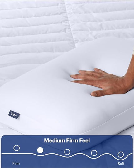 Casper Sleep Foam Pillow, King, White - LeafyLoom