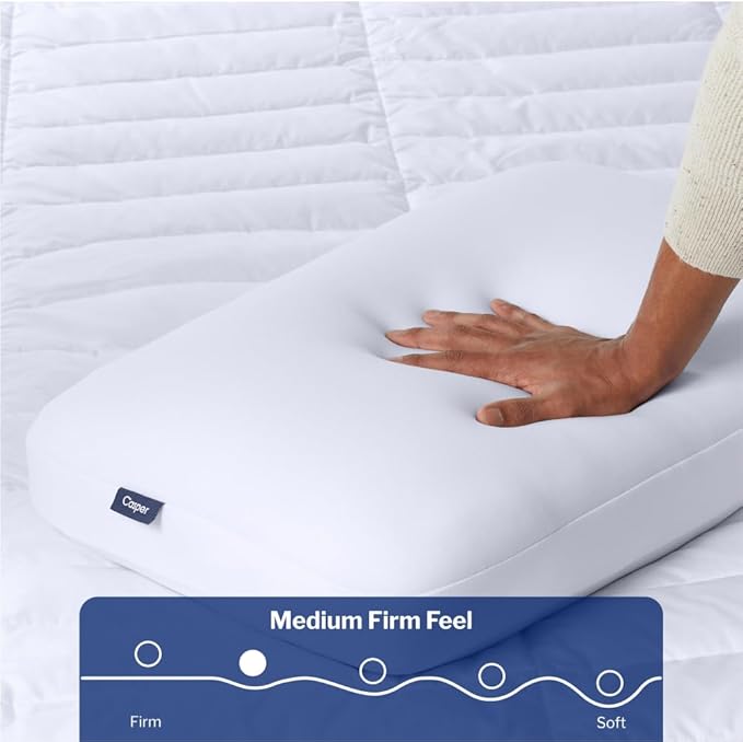 Casper Sleep Foam Pillow, King, White - LeafyLoom