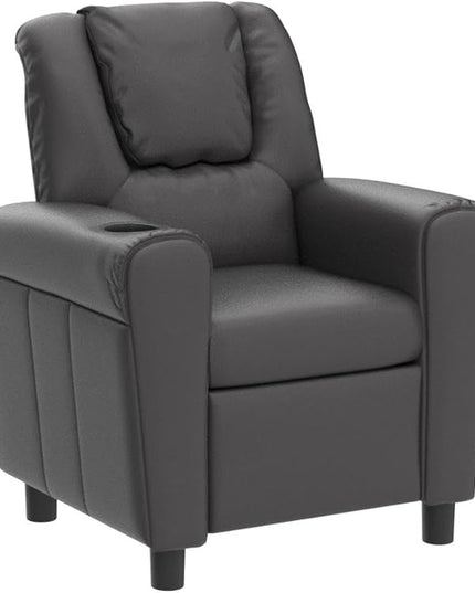 ARLIME Kids Recliner chair, toddler Armchair Upholstered Couch with Cup Holder, Backrest, baby Leather sofa with Headrest and Footrest, Child Furniture for Ages 2-7 - LeafyLoom