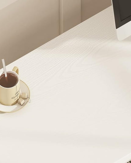 FATORRI L Shaped Computer Desk, Reversible Modern Corner Desk for Home Office, Rustic Wood and Metal Desk with Storage, White Oak (59 Inch) - LeafyLoom