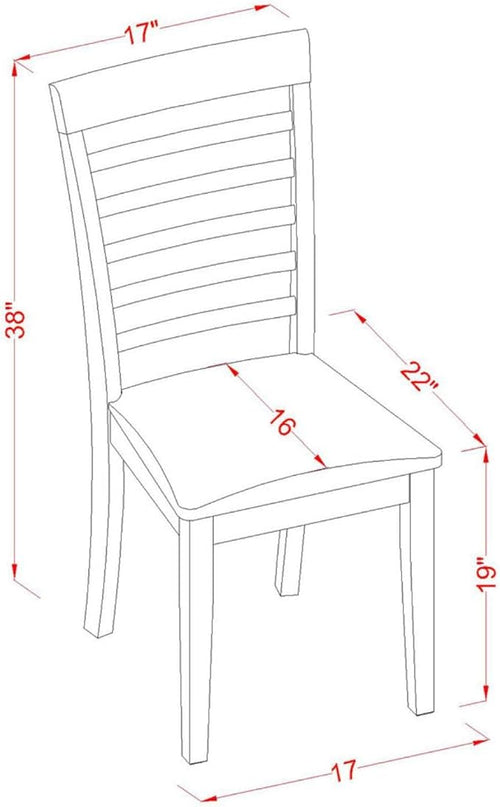 East West Furniture ANML3-MAH-C 3 Piece Set for Small Spaces Contains a Round Table with Pedestal and 2 Linen Fabric Kitchen Dining Chairs, 36x36 Inch, Mahogany - LeafyLoom