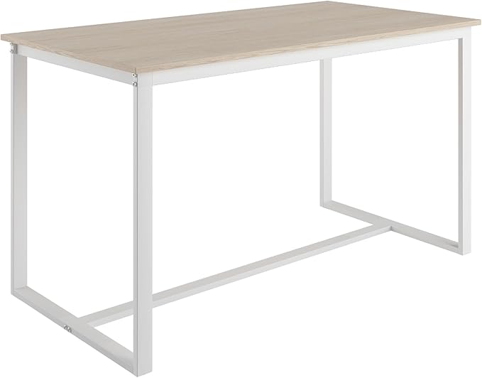 NicBex Dining Table Set for 4 Kitchen Table and Chairs Five-Piece Set Table and Chair with Backrest for Kitchen, Bar, Living Room, Breakfast Nook, Industrial Style, Solid Structure, White Oak - LeafyLoom