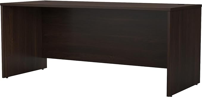 Bush Business Furniture Studio C Office Desk, Computer Table for Home or Professional Workspace, 72W x 30D, Black Walnut - LeafyLoom