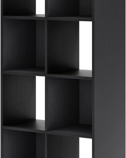 Signature Design by Ashley Langdrew 8 Cube Storage Organizer or Bookcase, Black - LeafyLoom