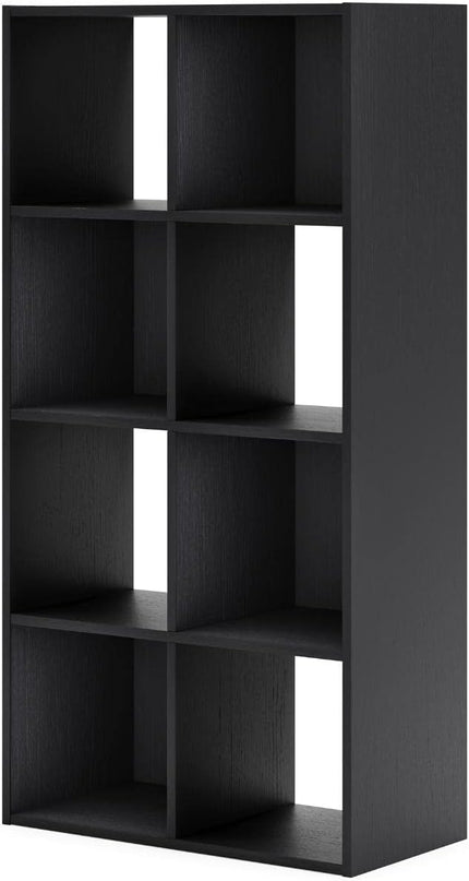 Signature Design by Ashley Langdrew 8 Cube Storage Organizer or Bookcase, Black - LeafyLoom