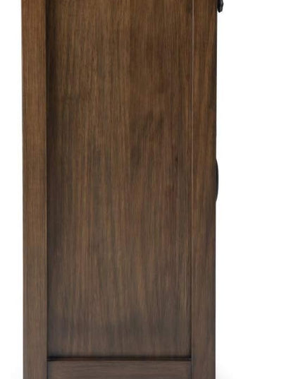 SIMPLIHOME Connaught SOLID WOOD 40 Inch Wide Traditional Storage Cabinet in Rustic Natural Aged Brown, For the Living Room, Entryway and Family Room - LeafyLoom