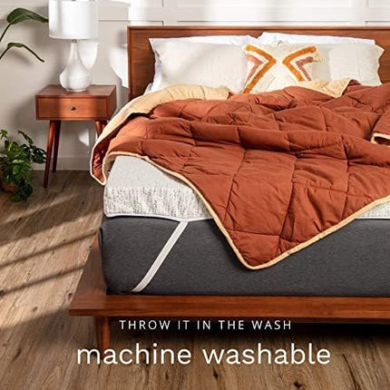ViscoSoft Black/Gray Down Alternative Comforter King/Cal King - Cooling Breathable Premium Oversized Soft Reversible Microfiber Duvet Insert - LeafyLoom