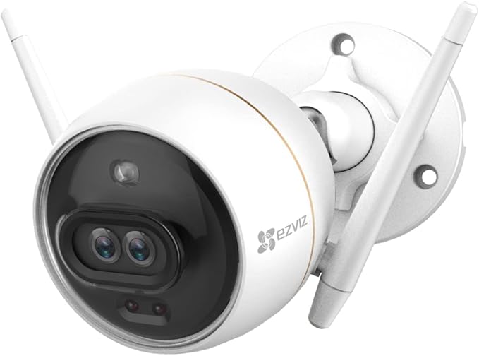 EZVIZ Outdoor Camera Dual Lens, Surveillance Camera with Color Night Vision & Human/Vehicle Detection, Active Defense with Light & Siren, Two-Way Talk, IP67, No Subscription Fee Cloud(C3X-Cloud) EZVIZ