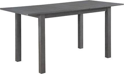 NicBex 29.5Inch Rectangular Expandable Dining Table,Modern Minimalist Kitchen Table with Grey Ceramic Tabletop for 2 to 4,Dining Room Table for Kitchen,Small Space and Living Room,Space-Saving,Gray - LeafyLoom