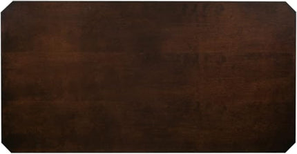 Leick Home 10303 Boa Condo/Apartment Coffee Table with Shelf, Chocolate Oak - LeafyLoom