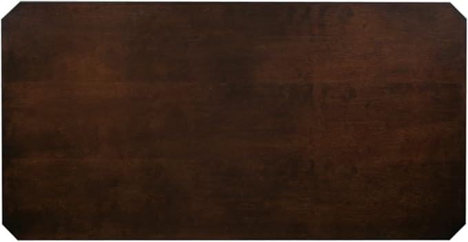 Leick Home 10303 Boa Condo/Apartment Coffee Table with Shelf, Chocolate Oak - LeafyLoom