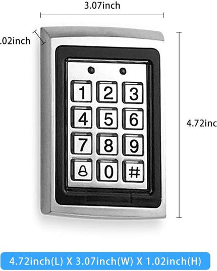 Olideauto Electric Can Opener for Disabled+550LBS Electric Strike+Waterproof Metal Access Keypad+Metal Push Switch Olideauto