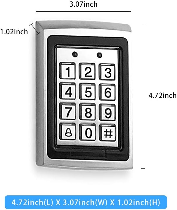 Olideauto Electric Can Opener for Disabled+550LBS Electric Strike+Waterproof Metal Access Keypad+Metal Push Switch Olideauto