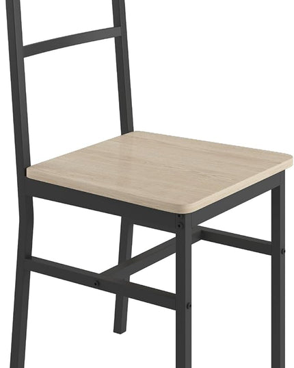 NicBex Dining Table Set for 4 Kitchen Table and Chairs Five-Piece Set Table and Chair with Backrest for Kitchen, Bar, Living Room, Breakfast Nook, Industrial Style, Solid Structure, Beige - LeafyLoom