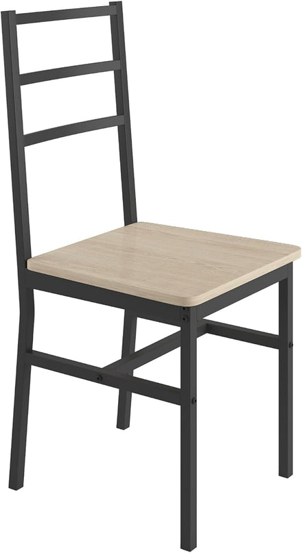 NicBex Dining Table Set for 4 Kitchen Table and Chairs Five-Piece Set Table and Chair with Backrest for Kitchen, Bar, Living Room, Breakfast Nook, Industrial Style, Solid Structure, Beige - LeafyLoom