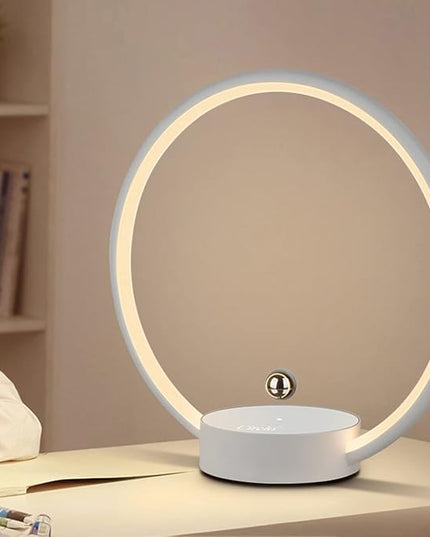 Circlo Levitating Table Lamp, Modern Floating Bedside Lamp, Levitation Night Light Desk Lamps for Home, Office Decor, Creative Gift - 3 Color Mode (NOT RGB) - LeafyLoom