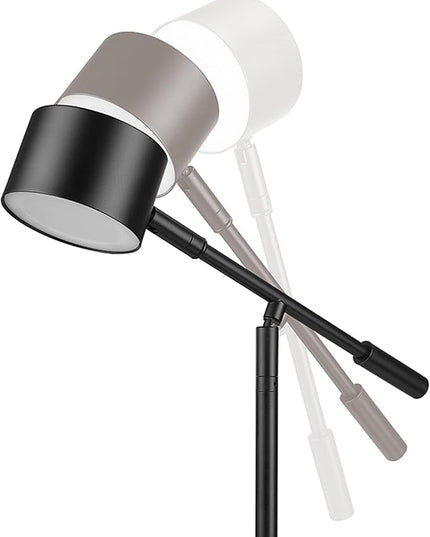 Globe Electric 52271 Aristocrat 16" Integrated LED Swing Arm Desk Lamp, Matte Black, Dimmable On/Off Rotary Switch at Base, 2.1A USB Port - LeafyLoom