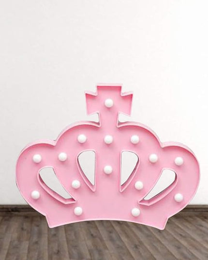 OSALADI Crown Night Light Crown Shaped Light Creative Night Light Crown LED Light Princess Night Light LED Night Lamp Decorative Night Lamp Without Batteries, Pink - LeafyLoom