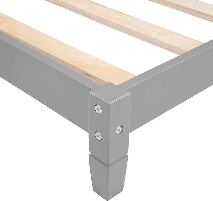 Bellemave Twin Size Wood Daybed, Wood DayBed Sofa Bed Frame for Living Room Bedroom,Solid Wood Daybed Twin Size Sofa Bed Frame with Wood Slat Support,No Box Spring Needed,Gray - LeafyLoom