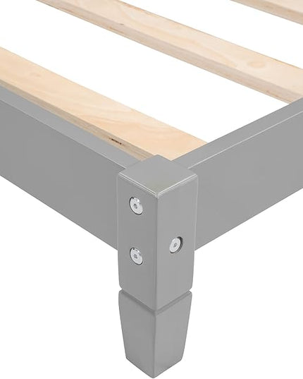 Bellemave Full Size Wood Daybed, Wood DayBed Sofa Bed Frame for Living Room Bedroom,Solid Wood Daybed Twin Size Sofa Bed Frame with Wood Slat Support,No Box Spring Needed,Gray - LeafyLoom